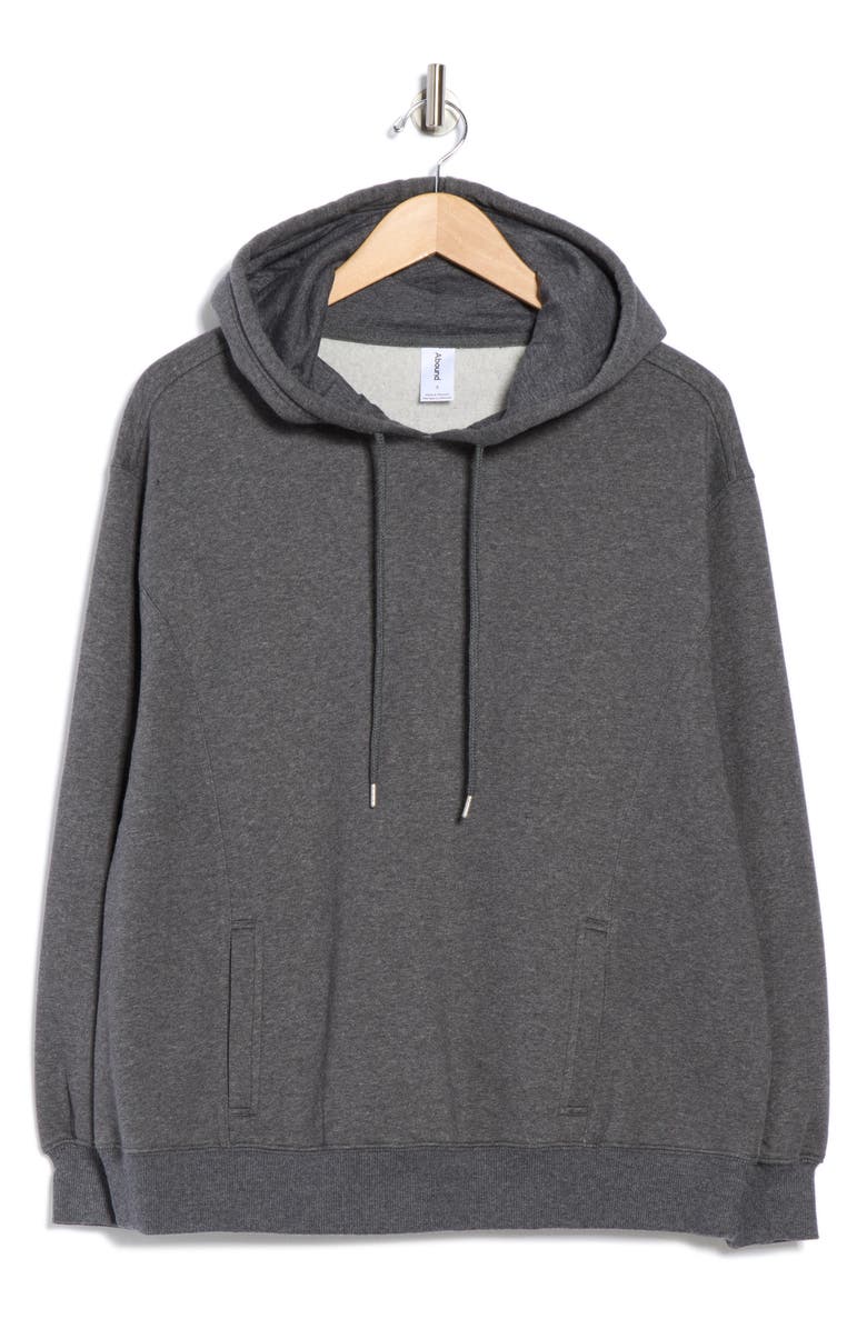 Abound Oversize Fleece Hoodie, Alternate, color, Grey Medium Charcoal Heather