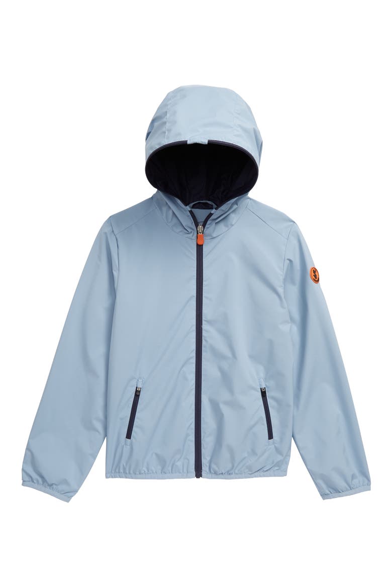 Lightweight Water Resistant Windbreaker, Main, color, DUSTY BLUE