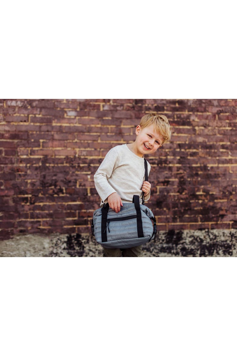 Midday Quilted Washable Insulated Lunch Bag, Alternate, color, Gray