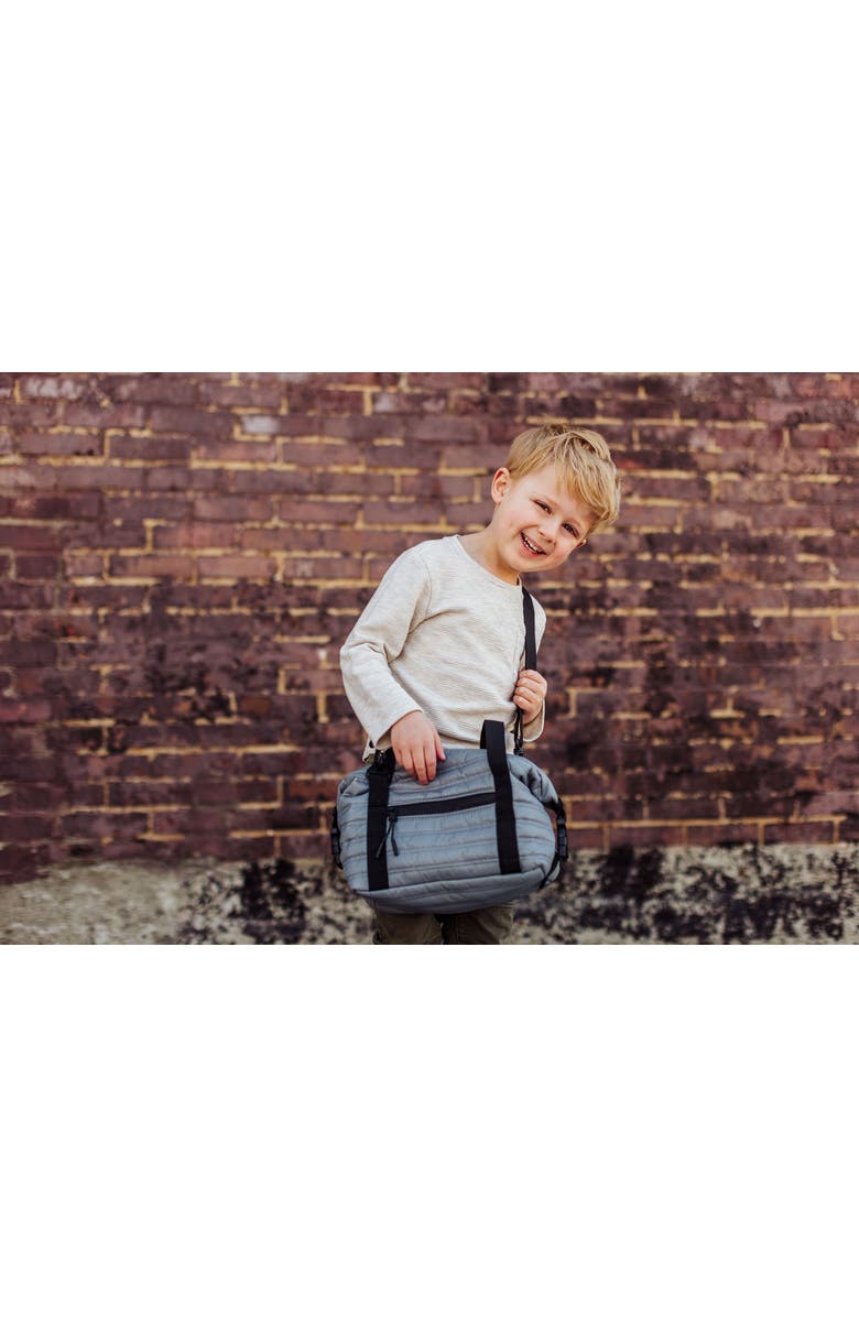 Oniva Midday Quilted Washable Insulated Lunch Bag, Alternate, color, Gray