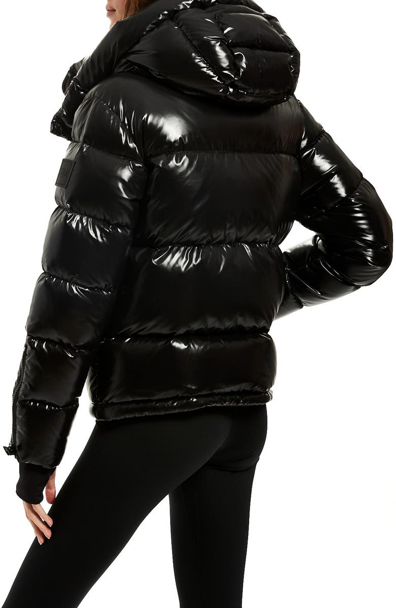 SAM. Remy Water Resistant Hooded Down Coat, Alternate, color, Jet