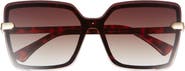 Vince Camuto 141mm Gradient Rimless Square Sunglasses