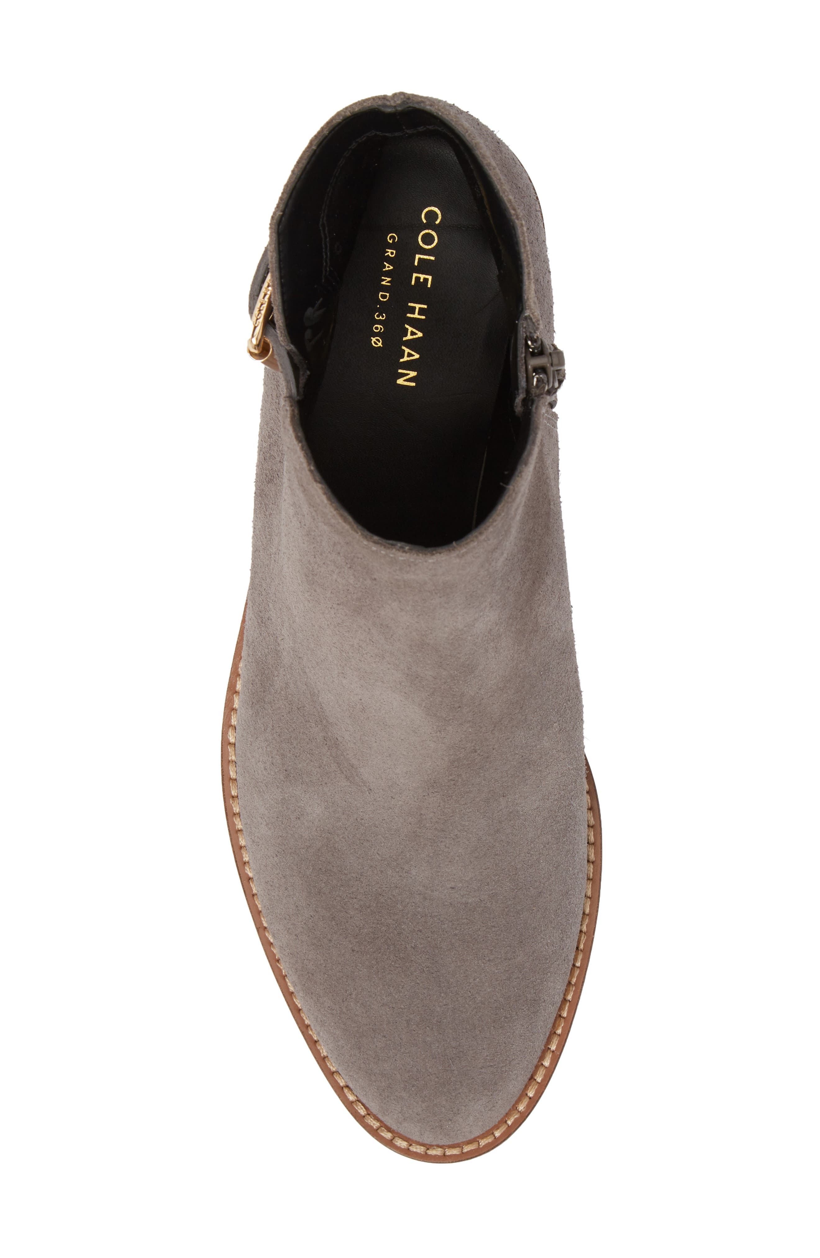 Harrington Grand Buckle Bootie, Alternate, color, STORM CLOUD SUEDE
