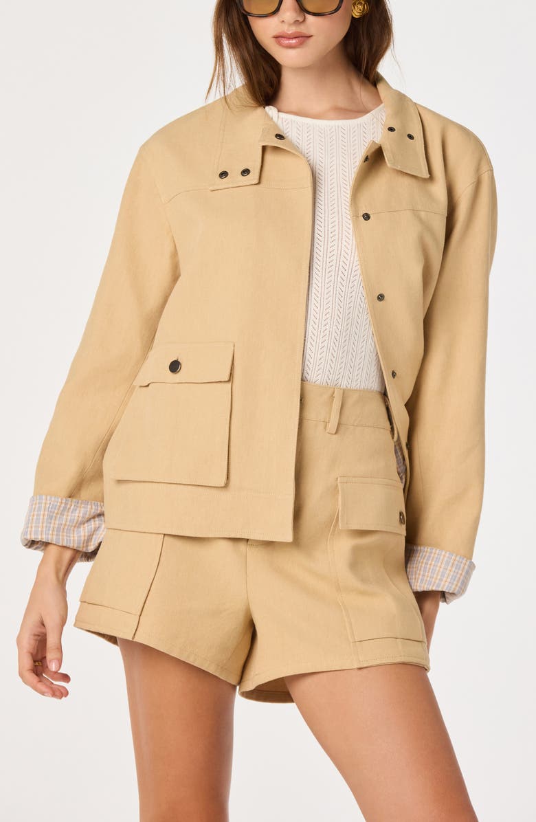 ASTR the Label Beron Jacket, Main, color, Tan