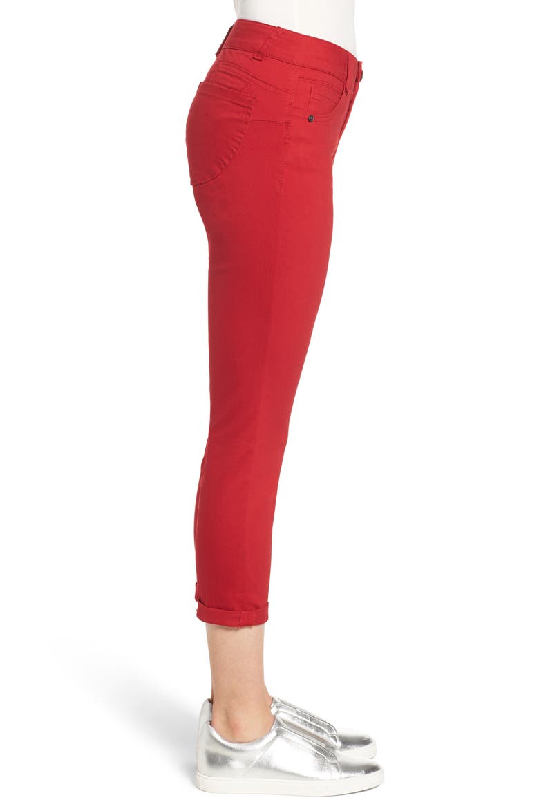 Ab-Solution Crop Skinny Pants (Nordstrom Exclusive), Alternate, color, TOMATO