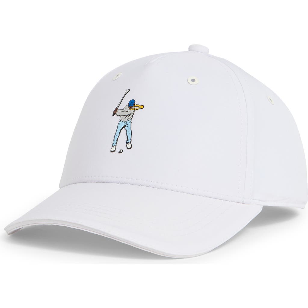 Eastside Golf Links Embroidered Adjustable Baseball Cap In White