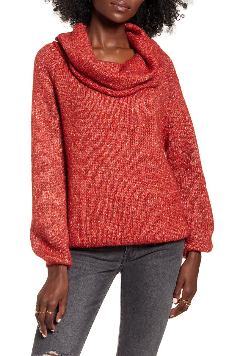 Dreamers by Debut Cowl Neck Sweater, Main, color,