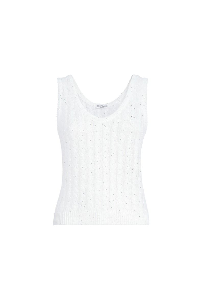 Dazzling cable top, Alternate, color, White