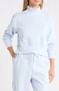 Z by Zella Feather Fleece Mock Neck Sweatshirt