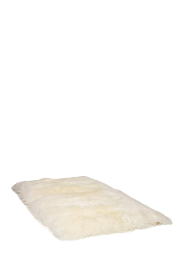 New Zealand Rectangular Sheepskin Throw - 3ft X 5ft - Natural, Alternate, color, NATURAL