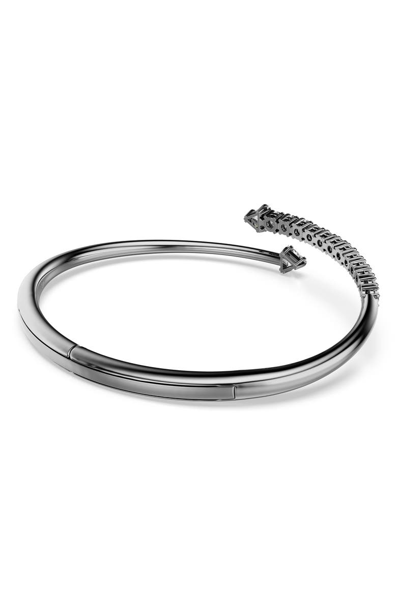 Swarovski Sublima Bypass Bangle Bracelet, Alternate, color, Rhodium/ White