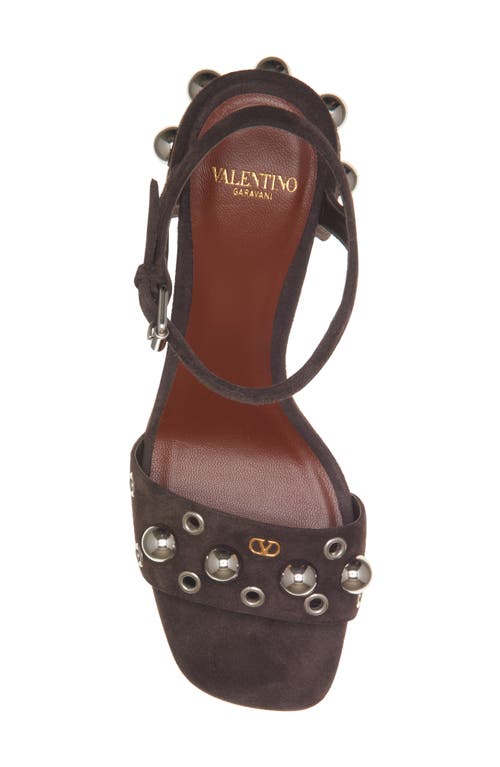 Valentino Nellcote Vlogo Stud Leather Ankle-strap Sandals