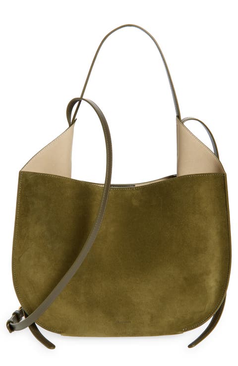 Helene Suede Hobo Bag