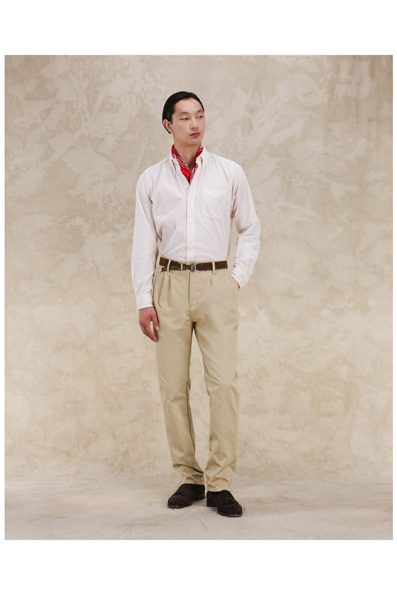 King Corduroy Button Down Shirt, Alternate, color, OFF WHITE