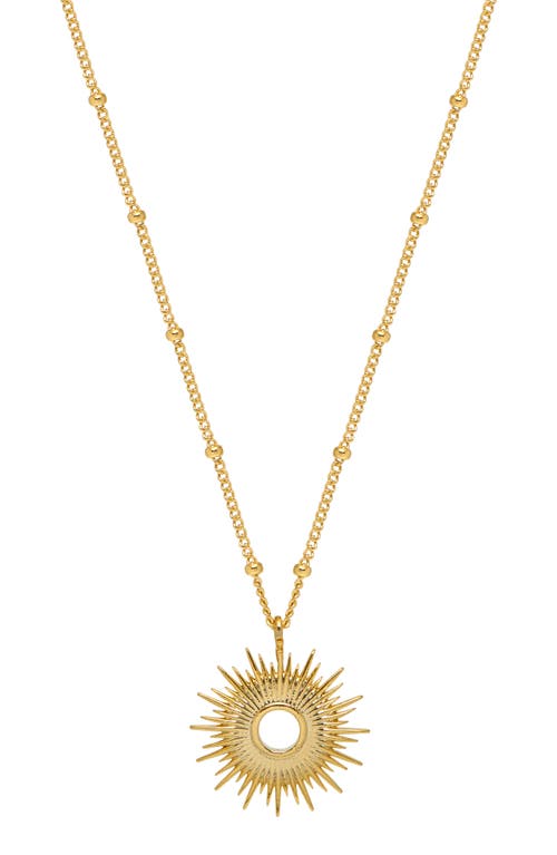 Estella Bartlett Sunburst Pendant Necklace In Gold