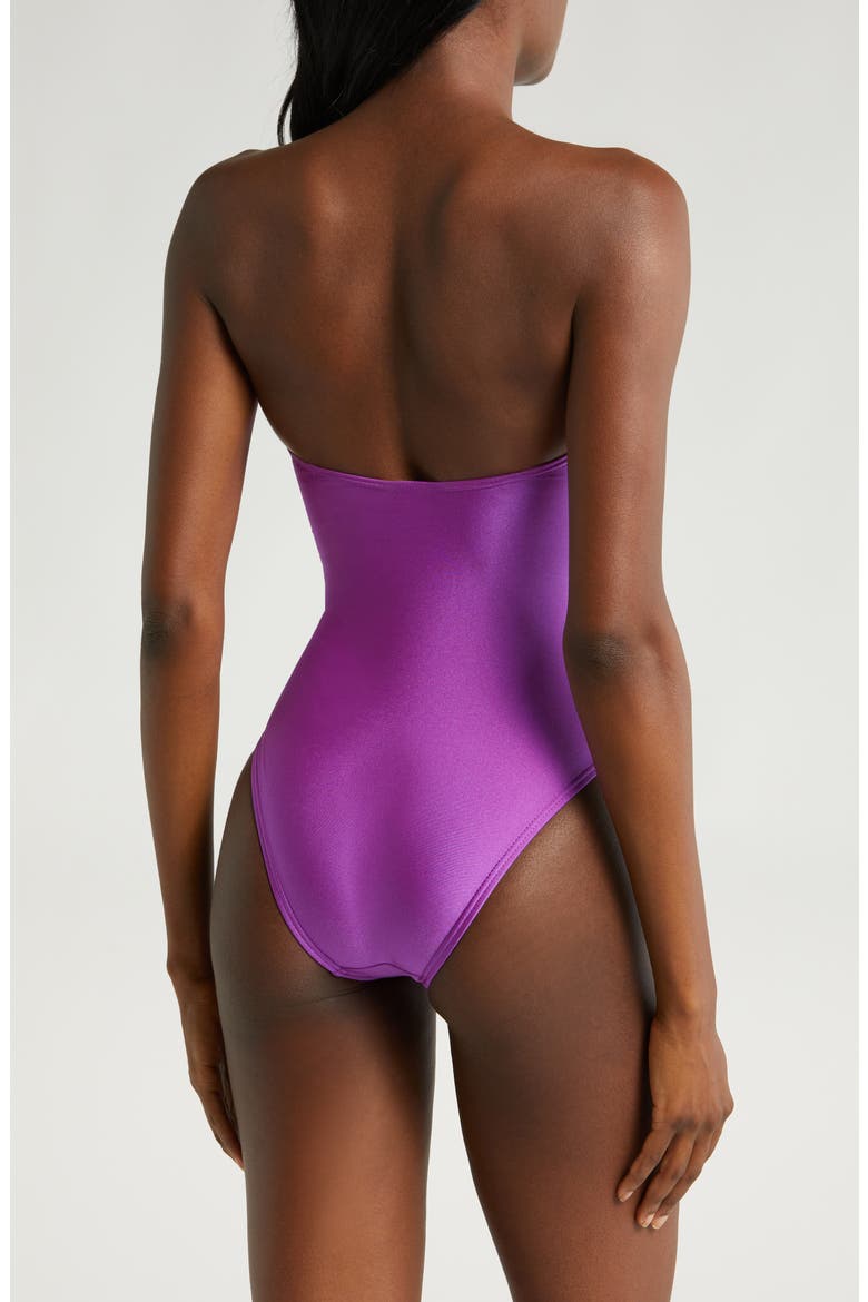 Bliss Ring Cutout One-Piece Swimsuit, Alternate, color, SHINNY BERRY