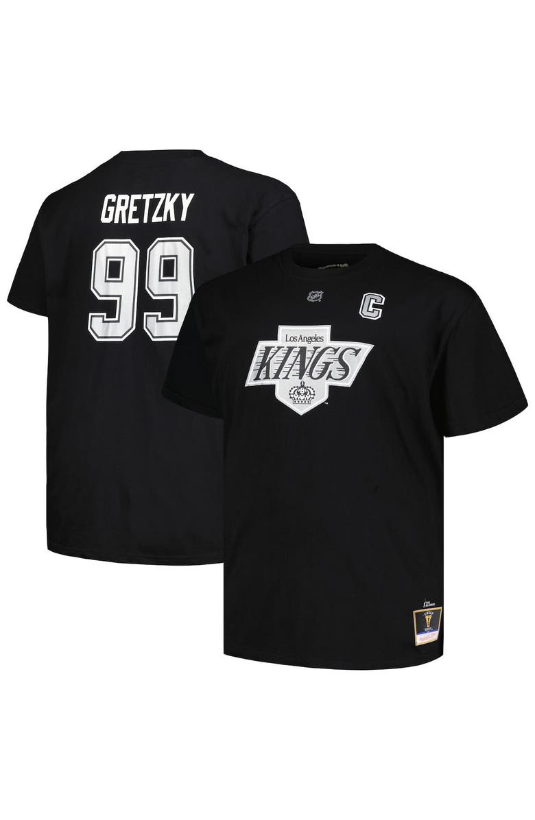 PROFILE Men's Profile Wayne Gretzky Black Los Angeles Kings Big & Tall Name & Number T-Shirt, Alternate, color, Black