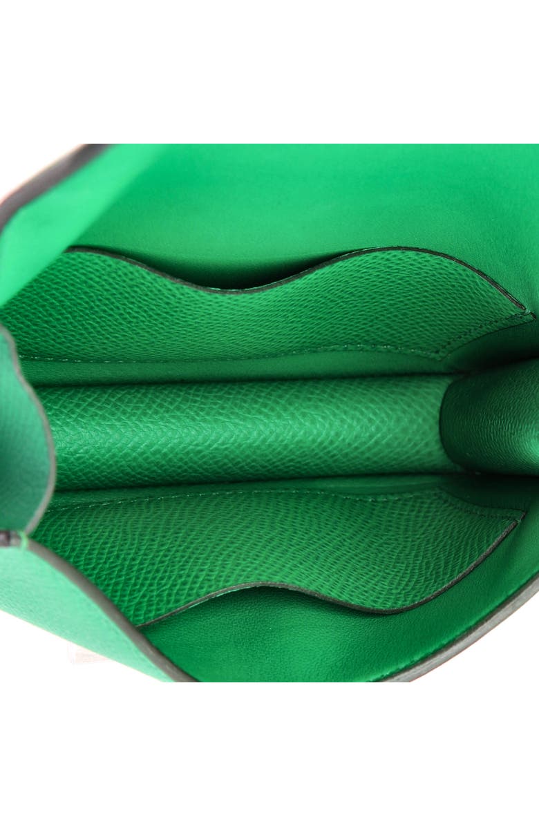 Pre-Owned Hermes Constance Slim Wallet Epsom, Alternate, color, Vert Jade