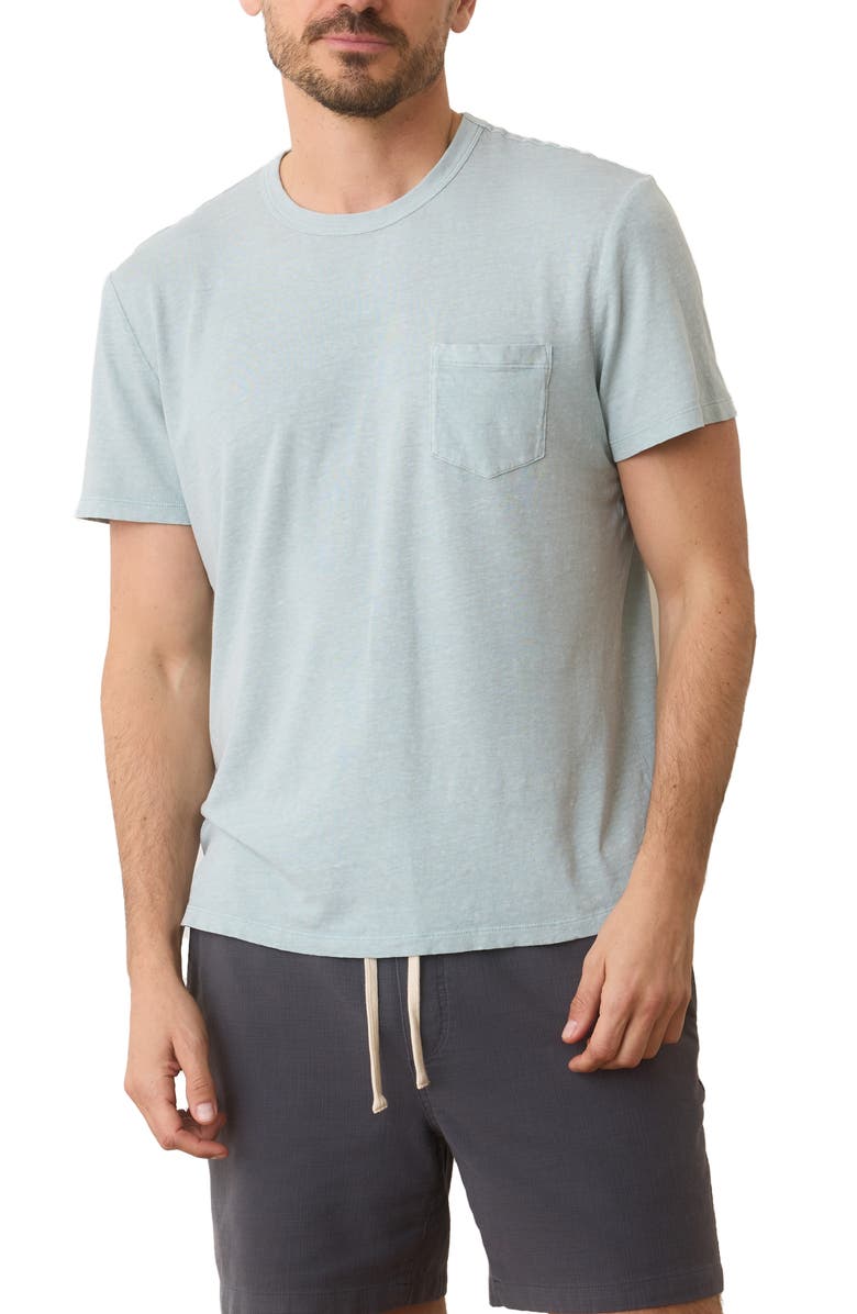Marine Layer Relaxed Fit Hemp & Cotton T-Shirt, Main, color, Surf Spray