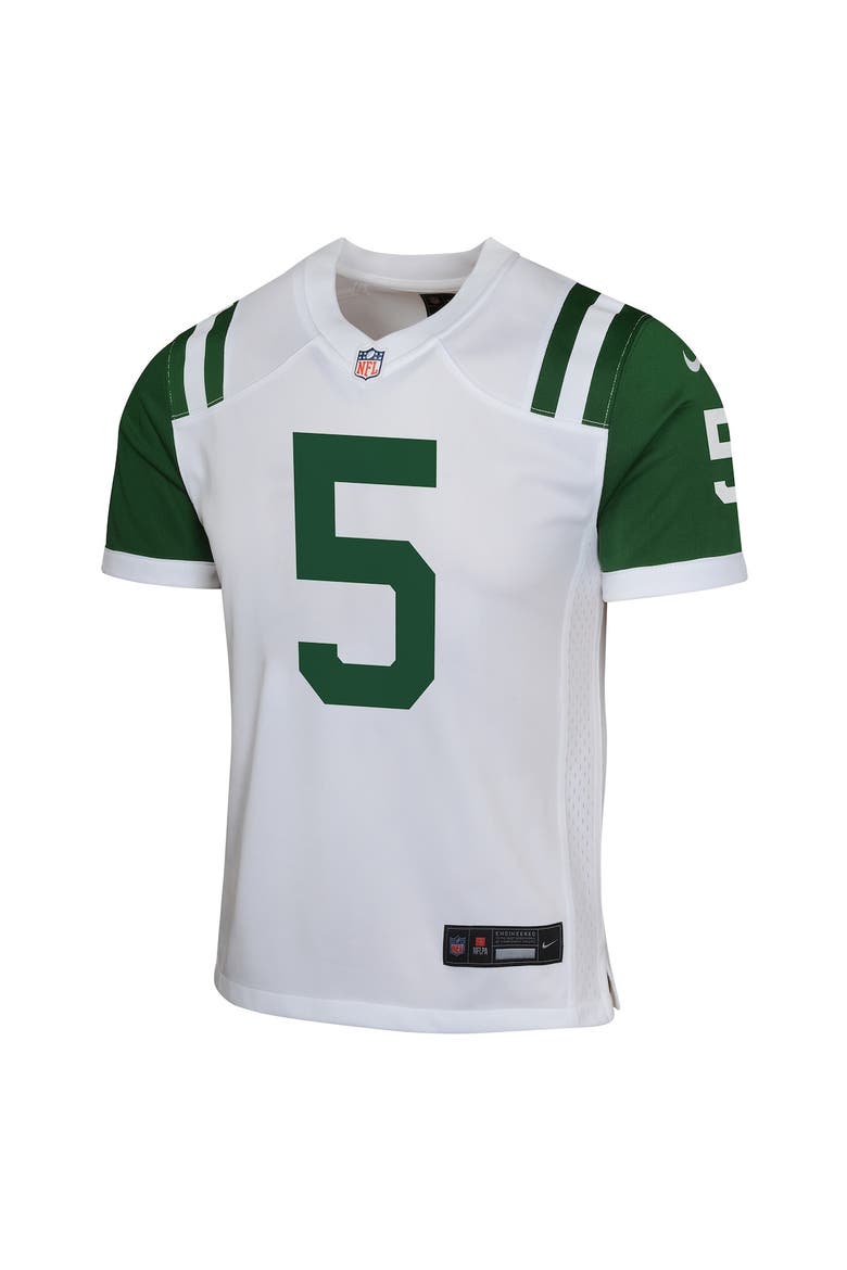Youth Nike Garrett Wilson White New York Jets Classic Alternate Game Jersey, Alternate, color, White