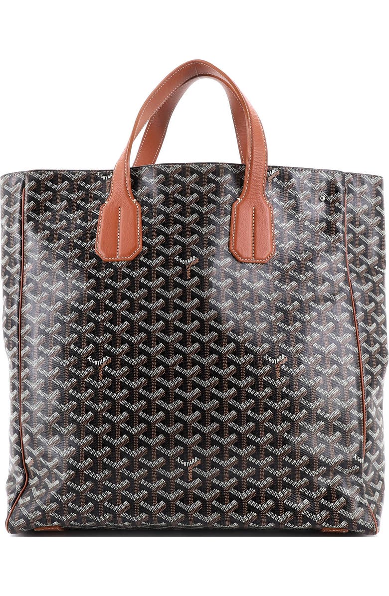 Pre-Owned Goyard Voltaire III Tote Coated Canvas, Alternate, color, Brown