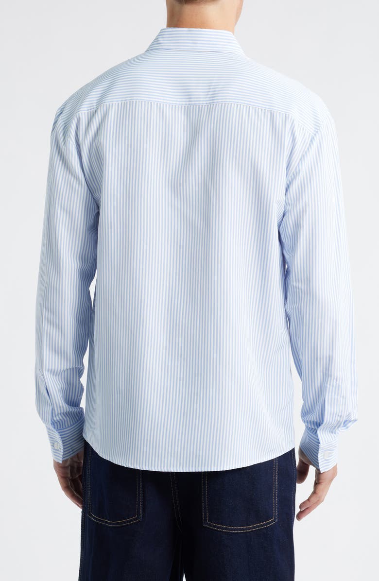KROST Stripe Button-Up Shirt, Alternate, color, Chambray Blue
