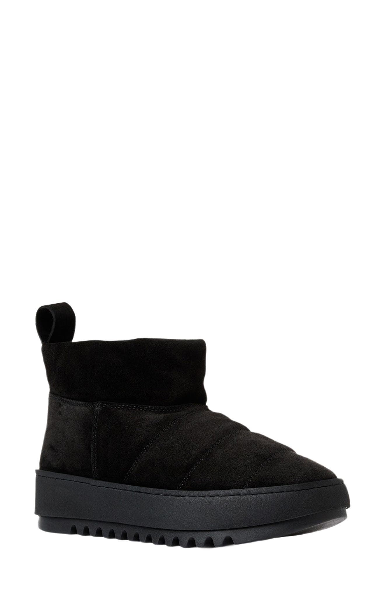 Aquatalia Alcee Mini Platform Waterproof Bootie, Main, color, Black Suede