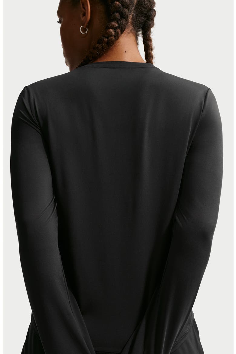 One Classic Dri-FIT Long Sleeve Training Top, Alternate, color, 013 BLACK/WHITE