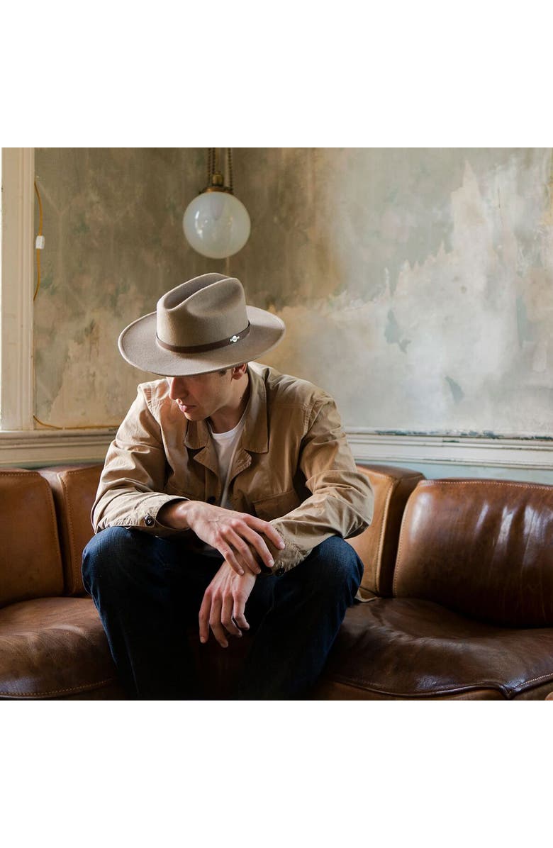 Stetson Route 66 Hat, Alternate, color, Mushroom