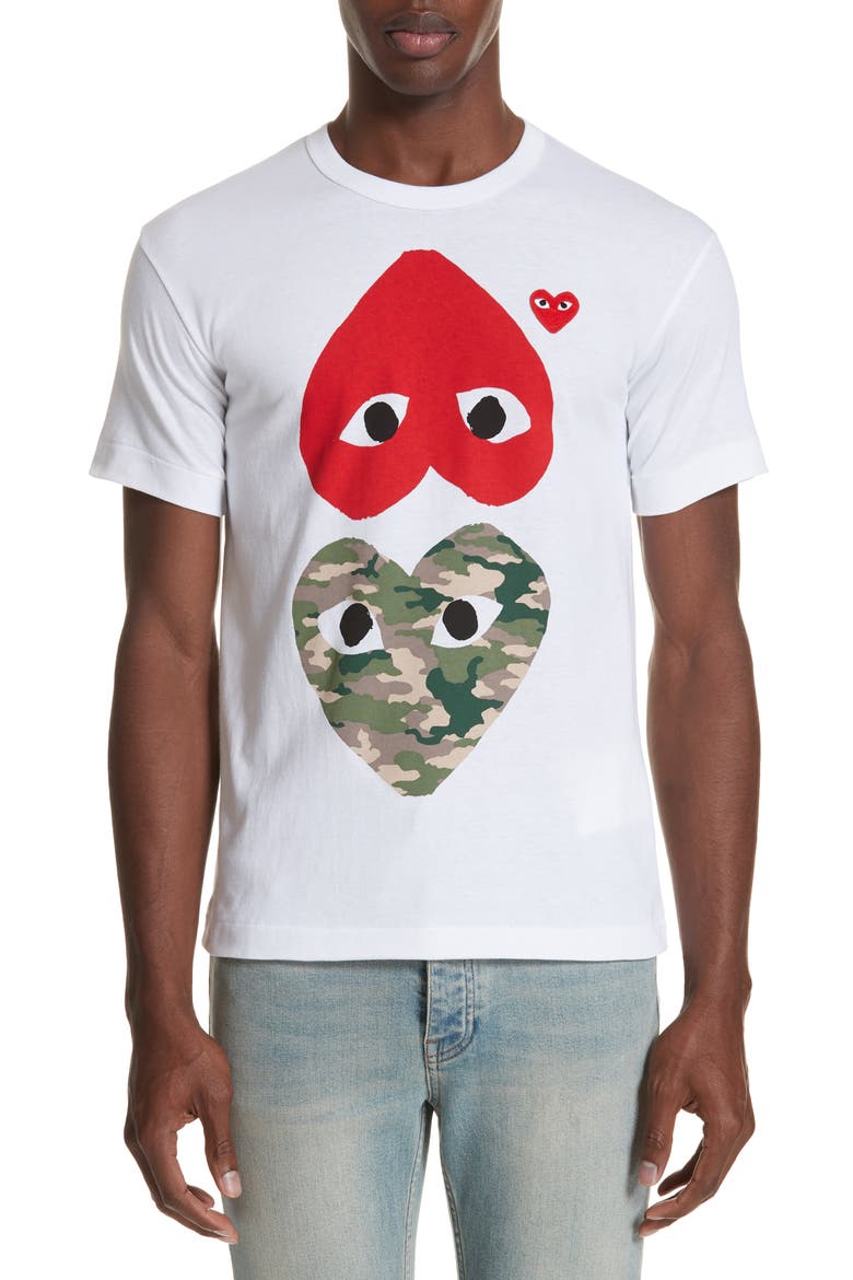 Camo Double Heart T-Shirt (Men) | Nordstrom