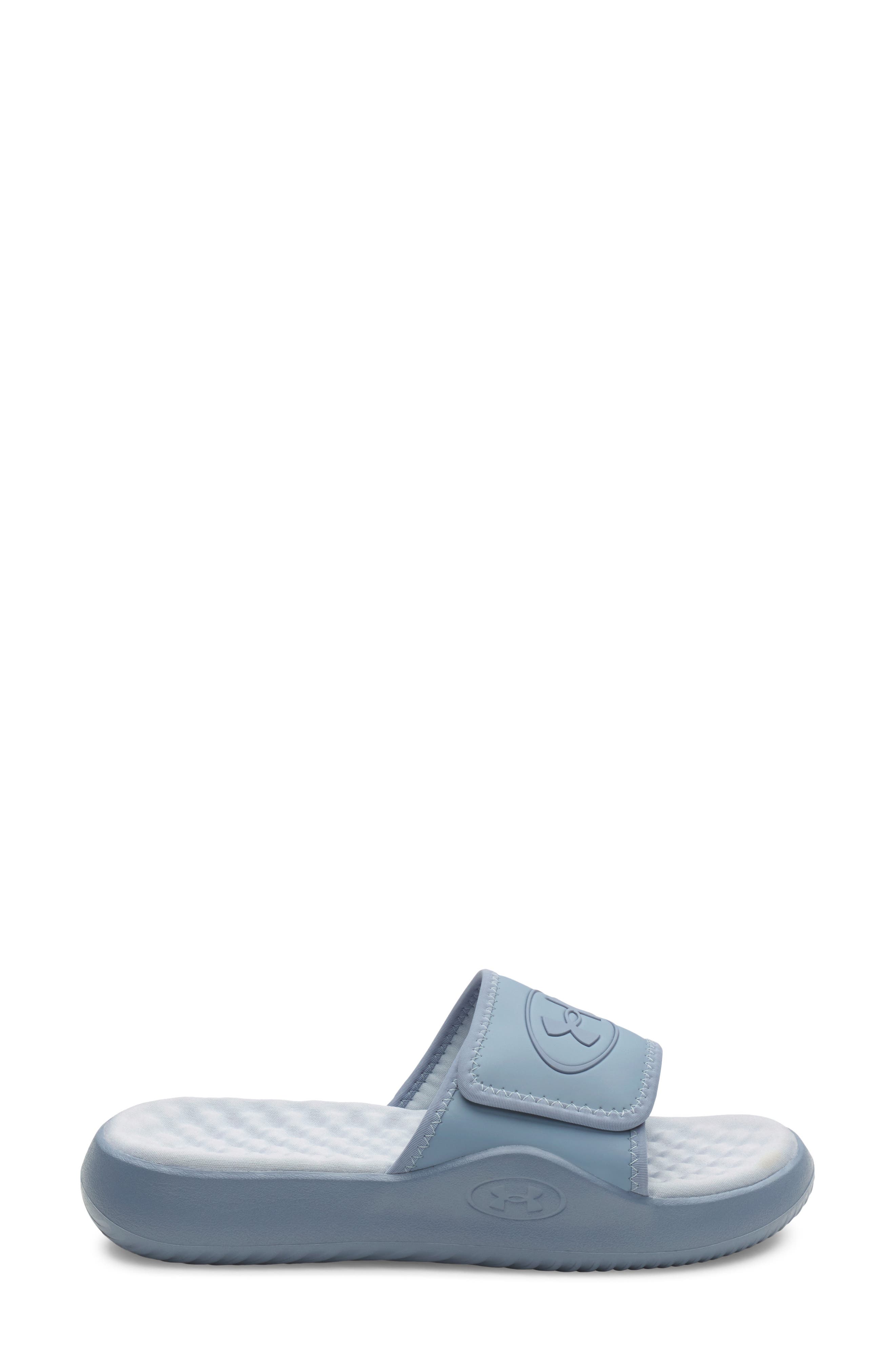 UA Ignite Pro 8 Water Resistant Slide Sandal, Alternate, color, BLUE WIND / BLUE FOG