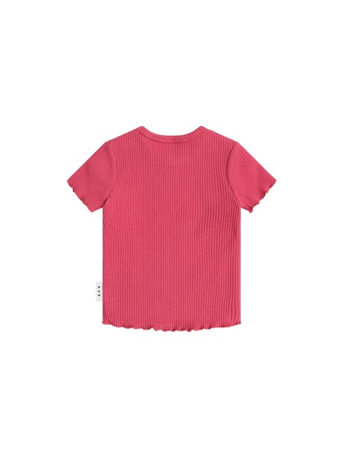 Huxbaby Cherry Rib Tee In Red