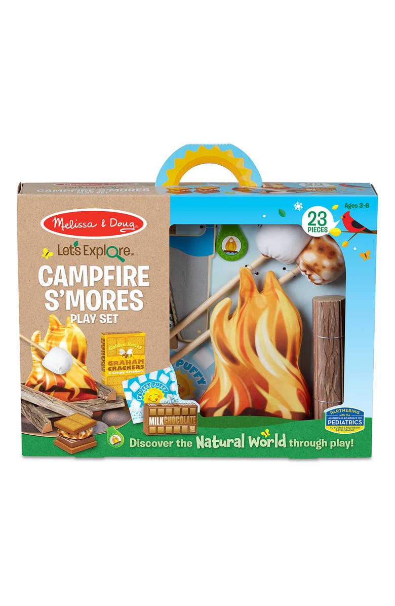 Melissa & Doug Let's Explore Campfire S'mores Playset, Alternate, color, Multi