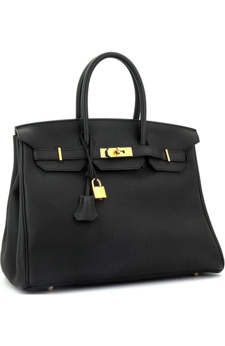 Pre-Owned Hermes Birkin Handbag Black Togo with Gold Hardware 35, Alternate, color,