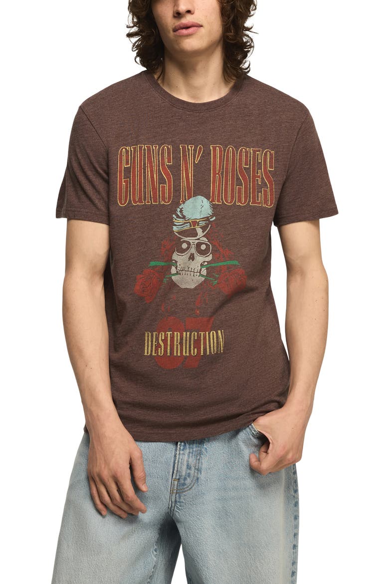 Guns N' Roses Graphic T-Shirt, Main, color, COFFEE BEAN