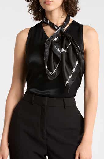 Barbed Wire Heart Silk Scarf