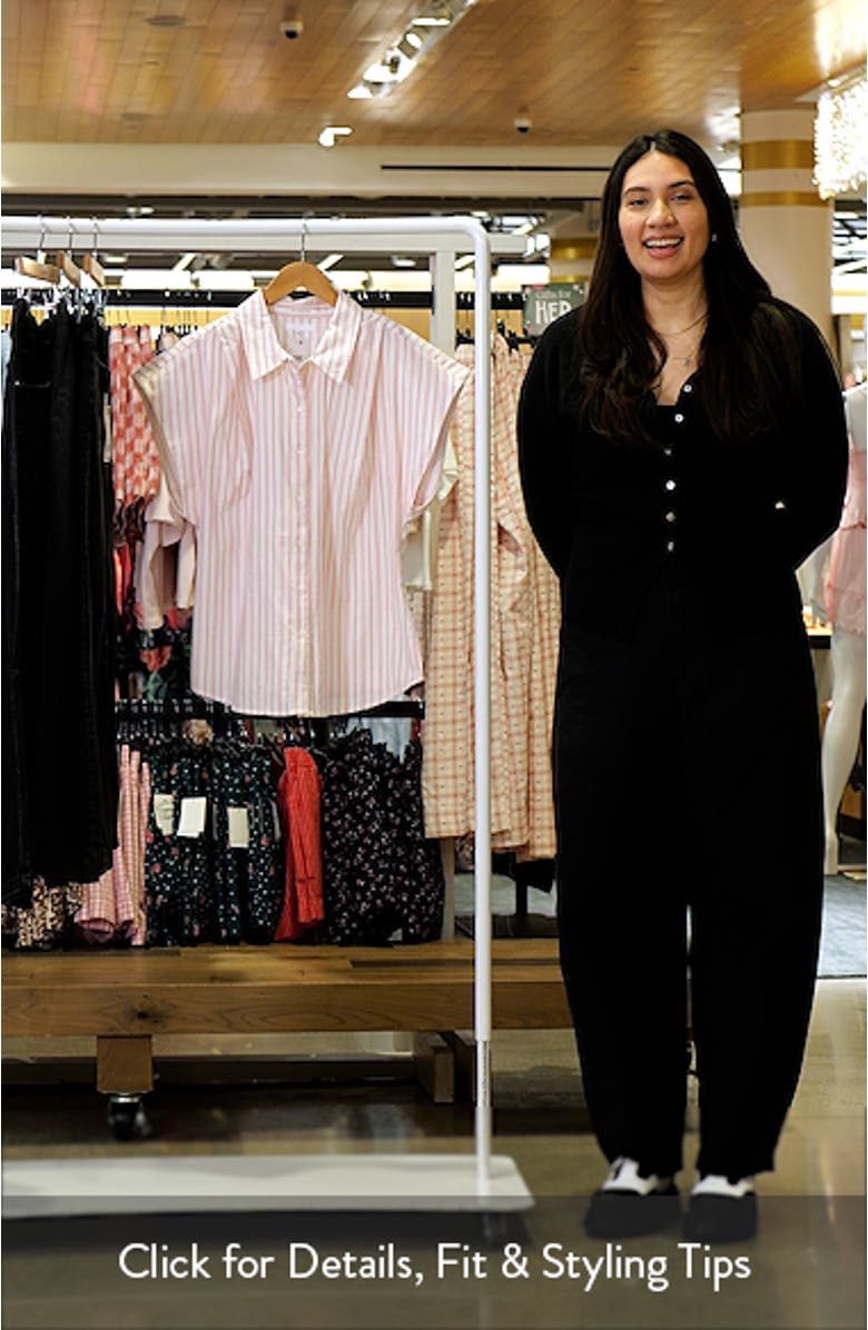 The Cap Game Stripe Cotton Button-Up Shirt, sales video thumbnail