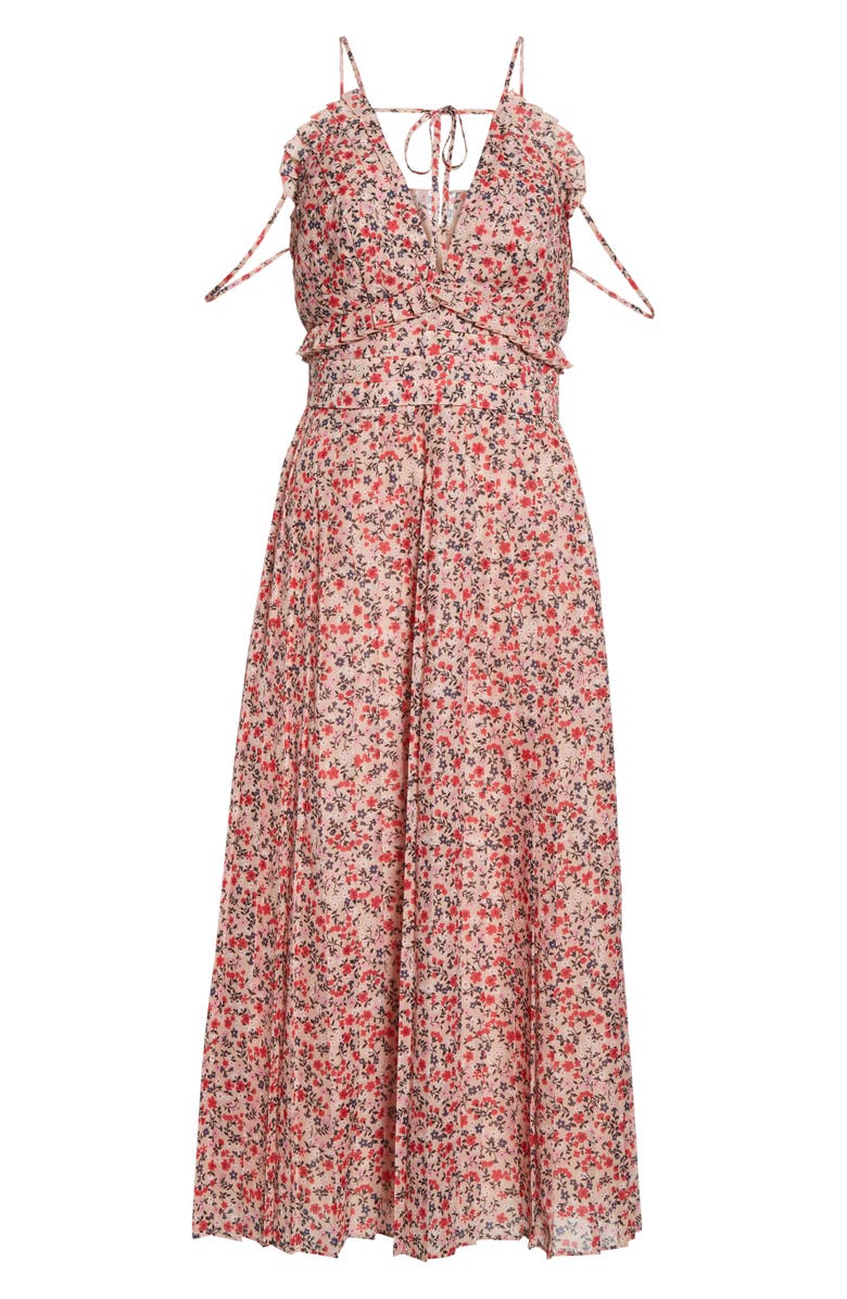 Robert Rodriguez Cayana Pleated Midi Dress, Alternate, color, 