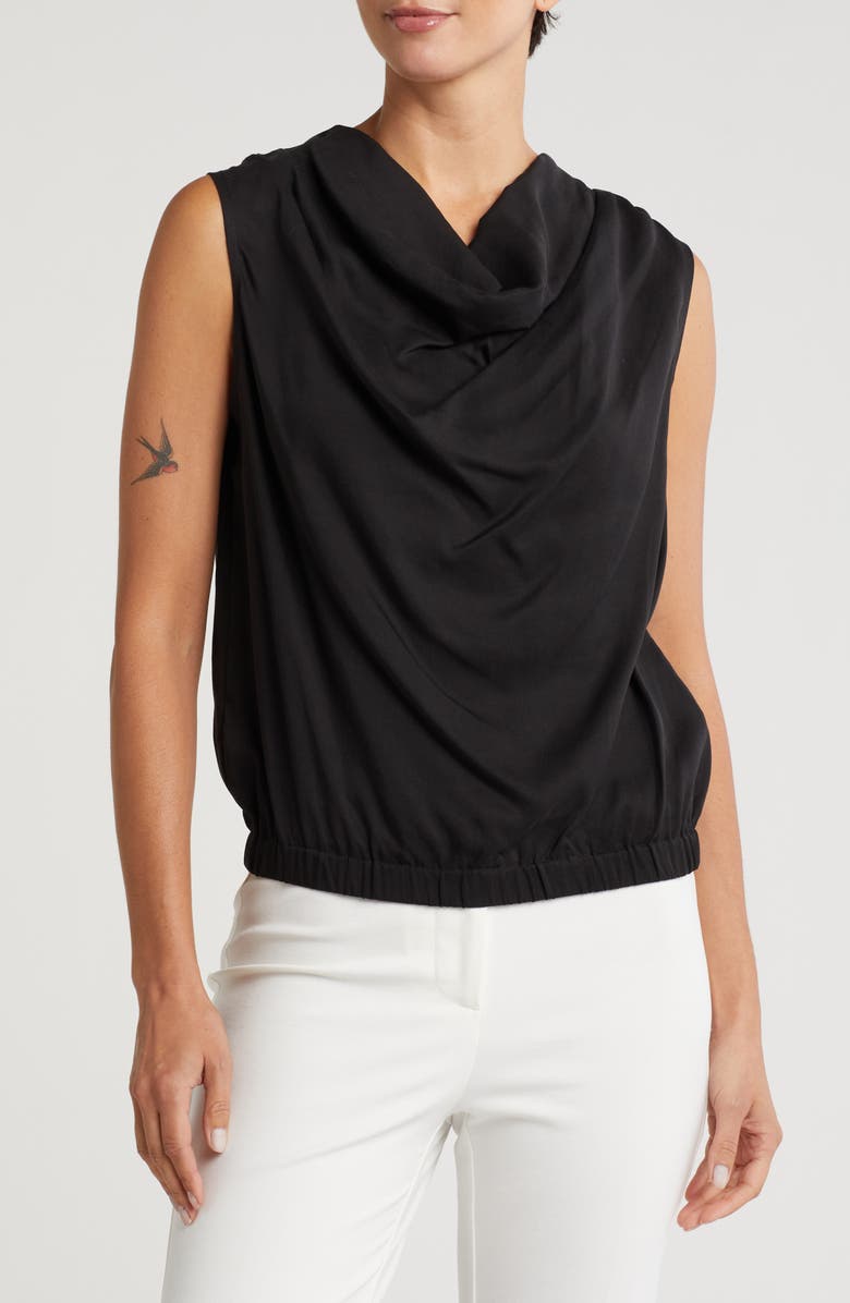 DKNY Cowl Neck Shell, Main, color,