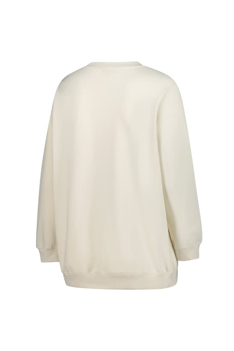Women's Mitchell & Ness Cream Seattle Seahawks Plus Size Shooting Star Sweatshirt, Alternate, color, Cream
