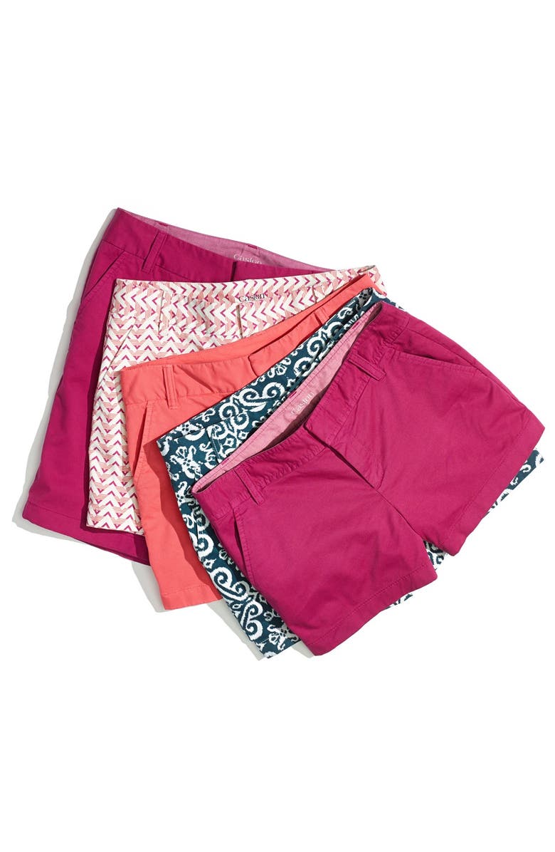 Caslon<sup>®</sup> Clean Front Five-Inch Shorts, Alternate, color, 