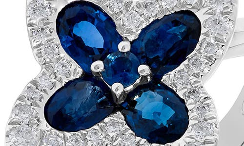 H.j. Namdar Diamond & Sapphire Flower Ring