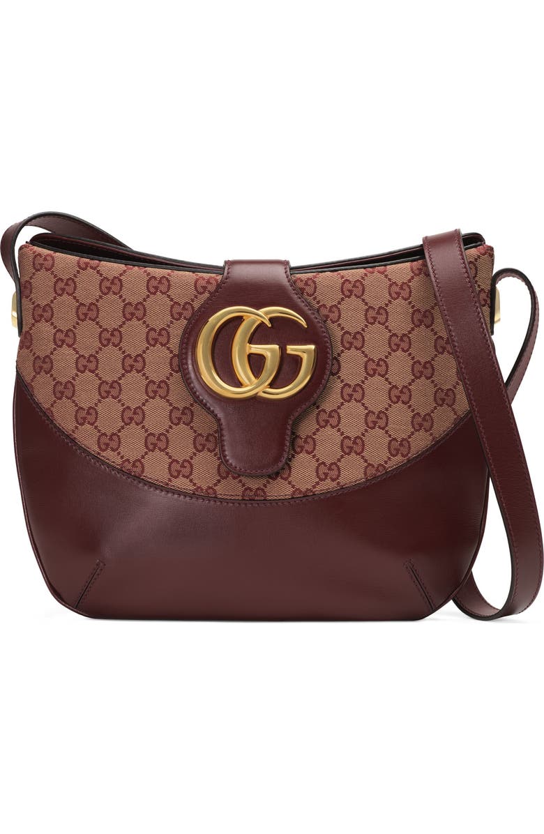 Gucci Medium GG Canvas & Leather Shoulder Bag, Main, color,