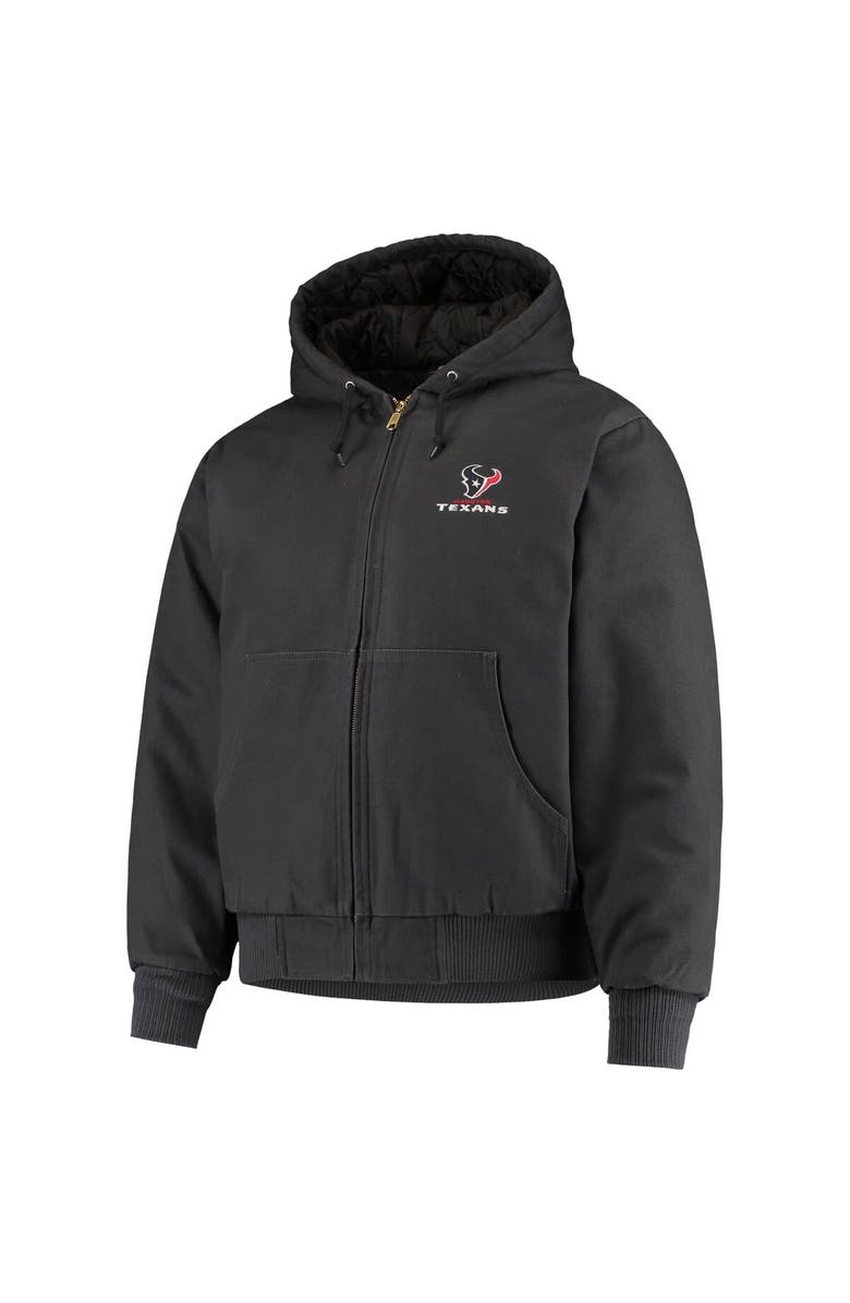 DUNBROOKE Men's Dunbrooke Navy Houston Texans Dakota Cotton Canvas Hooded Jacket, Alternate, color,