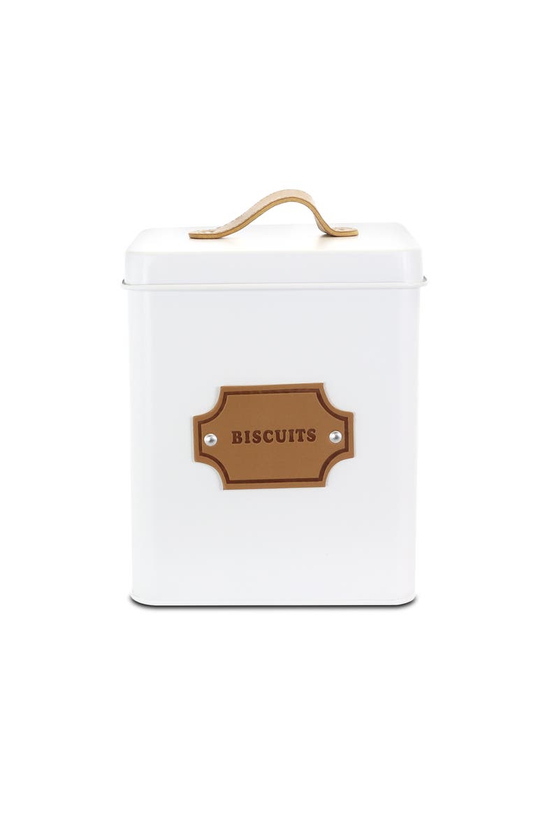 Megachef Kitchen Food Storage and Organization 5 Piece Canister Set, Alternate, color, White