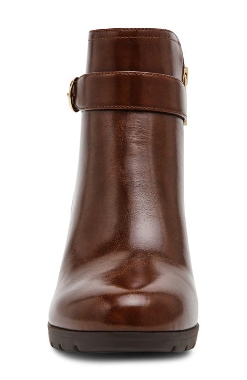 Anne Klein Rumor Platform Bootie In Brown