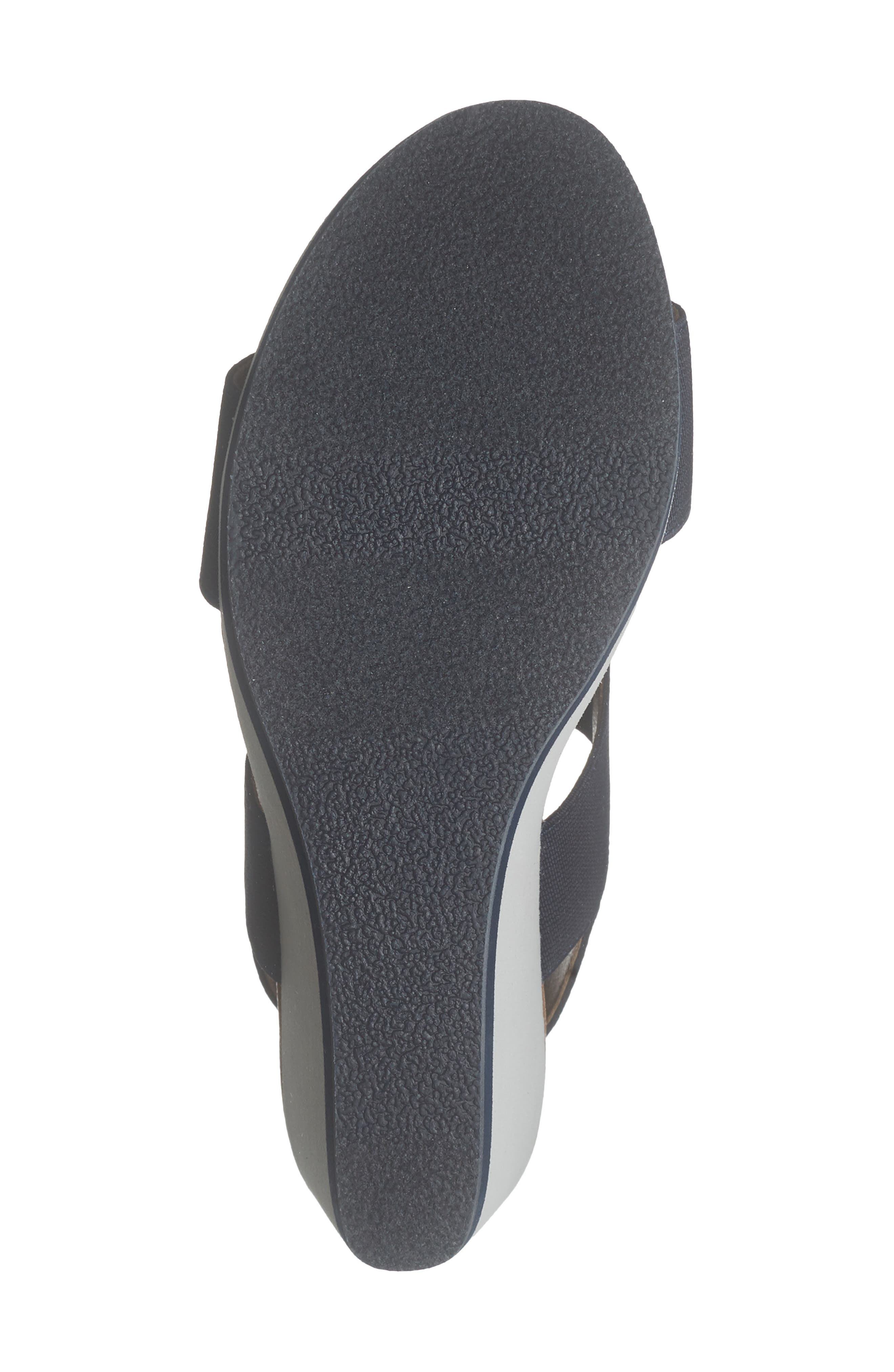 André Assous Nikola Slingback Platform Wedge Sandal, Alternate, color, Navy