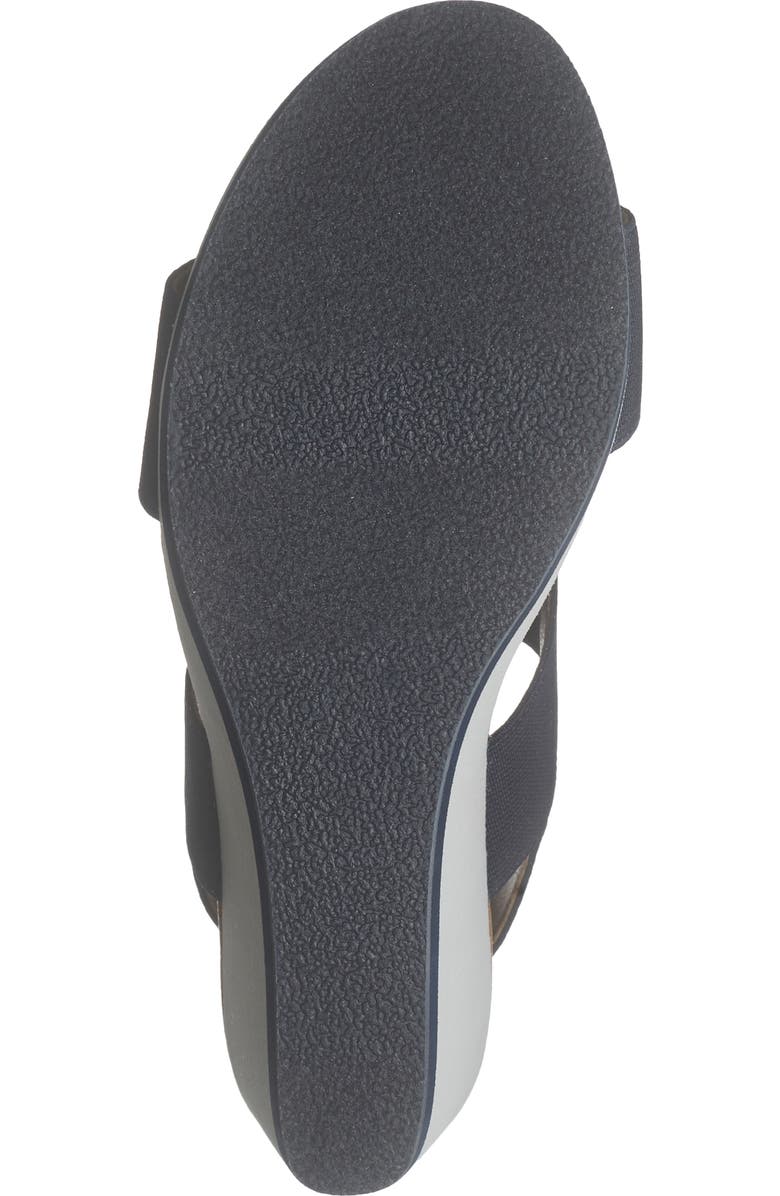 André Assous Nikola Slingback Platform Wedge Sandal, Alternate, color, Navy