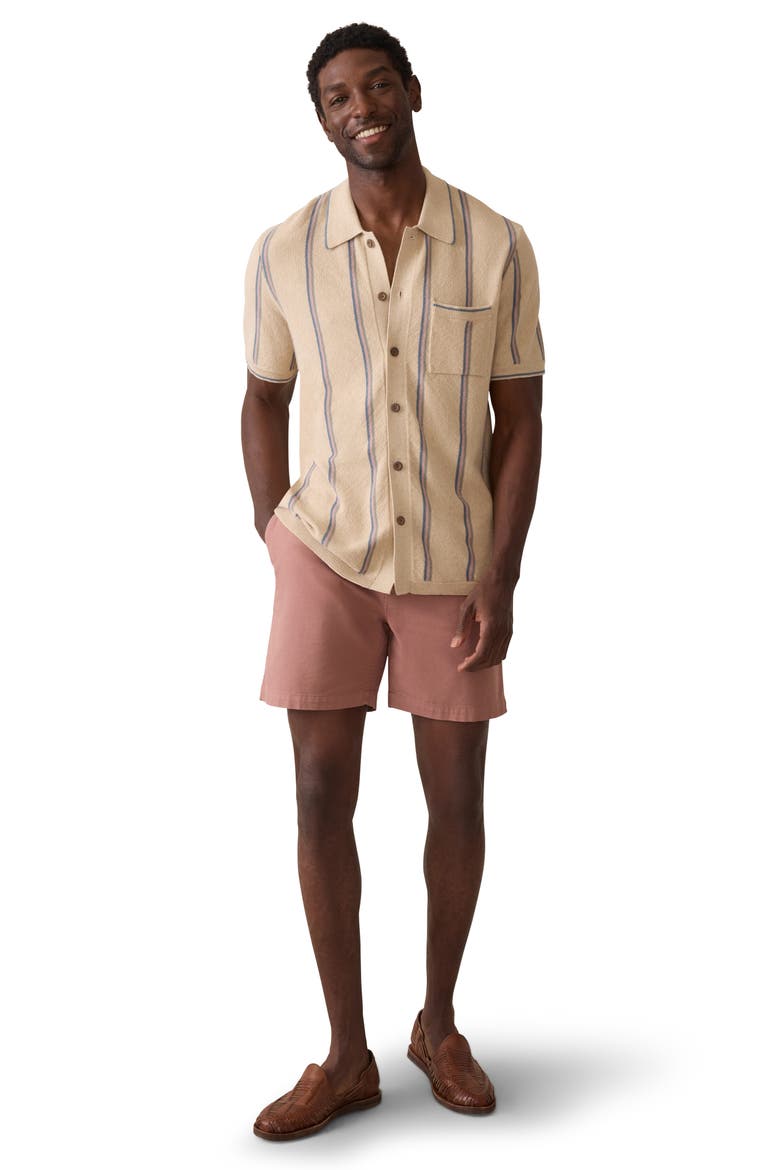 Stripe Short Sleeve Cardigan, Alternate, color, SUMMIT CREEK STRIPE