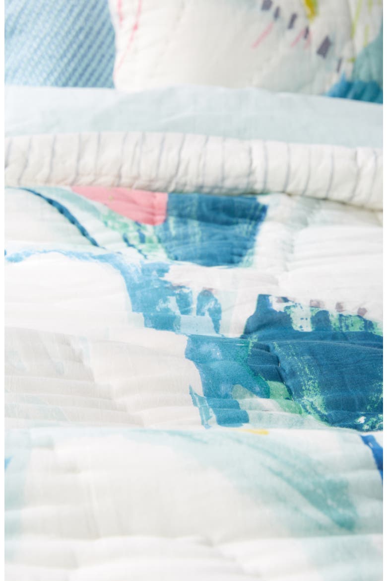 Anthropologie Laci Fowler Quilt, Alternate, color, BLUE